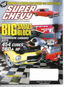 SUPER CHEVY 2005 FEB - GOODMARK CAMARO 454 CUBES, VENNOM'S C-2 MUSCLECAR